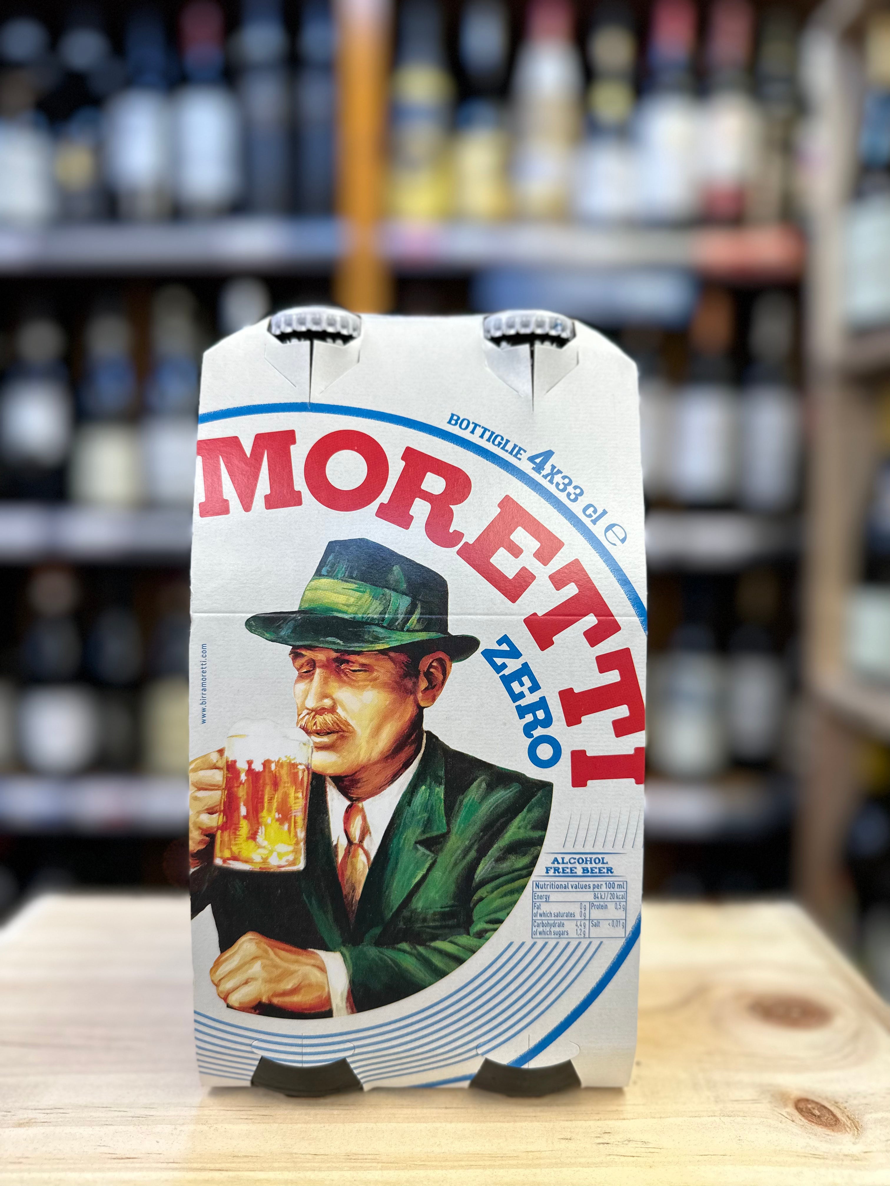 Birra Moretti Zero Alcohol Free Beer 4x330ml Bottle – Billericay Wines